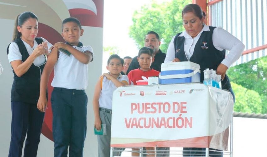 Se sitúa Tamaulipas en segundo lugar nacional en Semana de Vacunación; jornada&nbsp;continúa