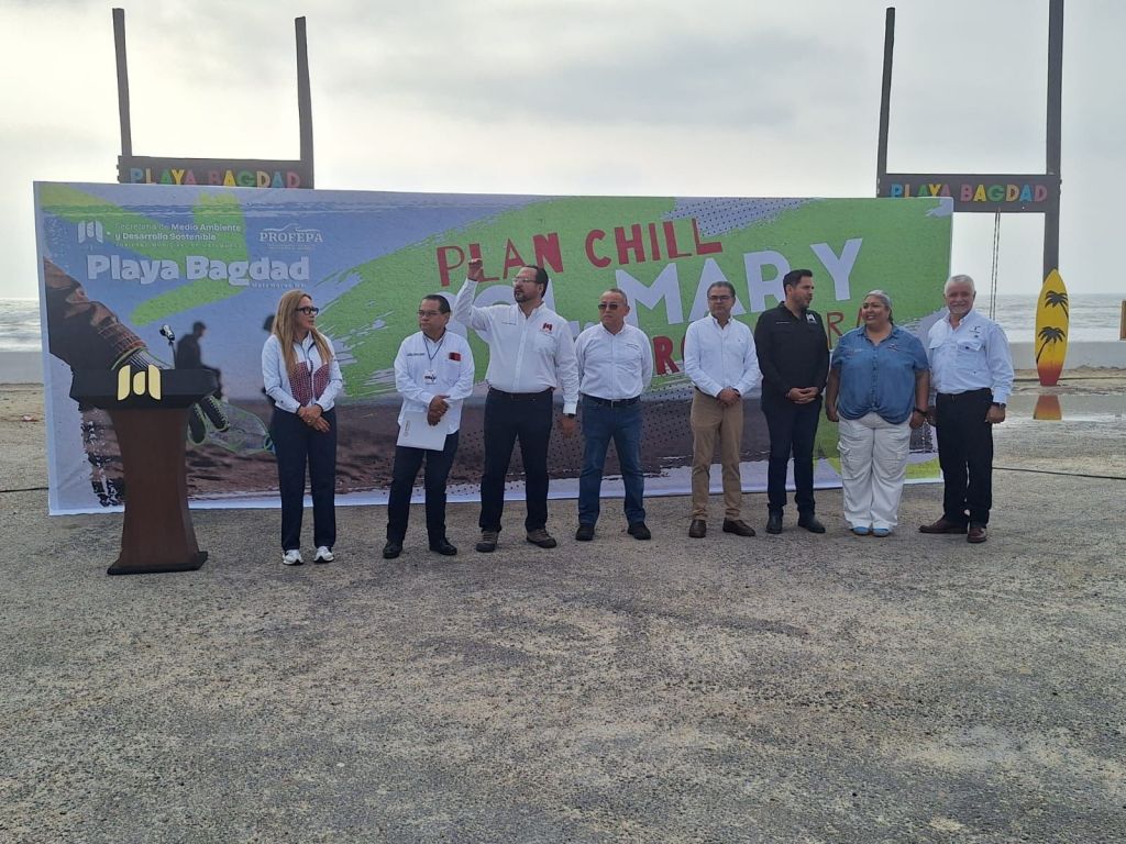 Promueve SET conciencia ambiental con limpieza costera en Playa&nbsp;Bagdad